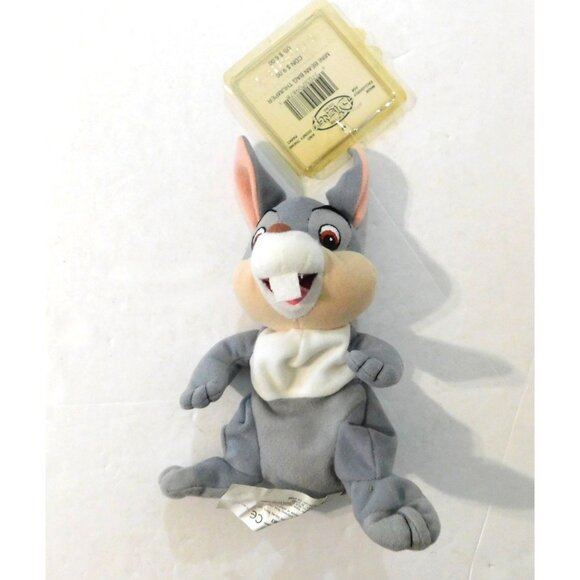 Disney Store Thumper Mini Bean Bag Plush Bunny 6 Inch Original Tag Bambi - Picture 2 of 5